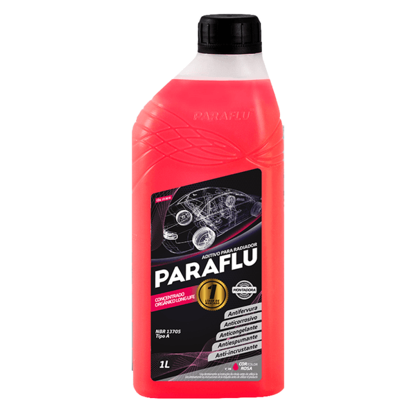 Aditivo Radiador Concentrado Orgânico Paraflu Rosa 1 litro 10-3001