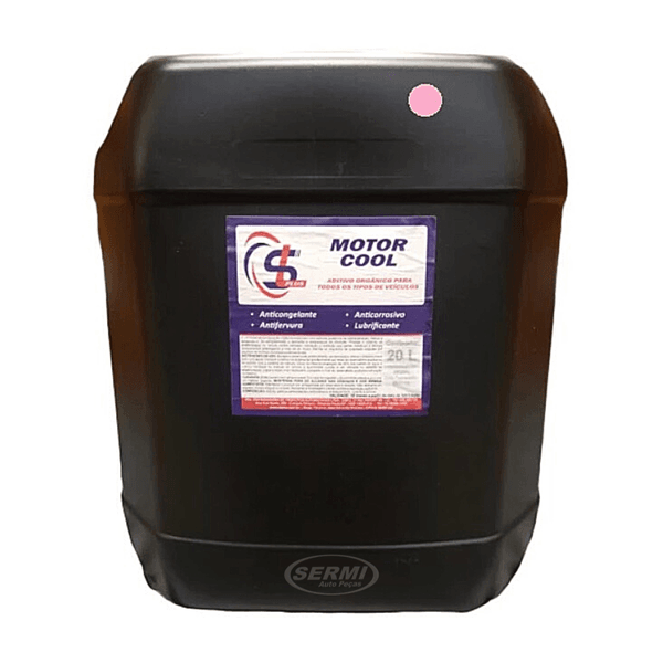 Aditivo P/ Radiador SL Plus Motor Cool Concentrado Rosa C/ Glicol 20L