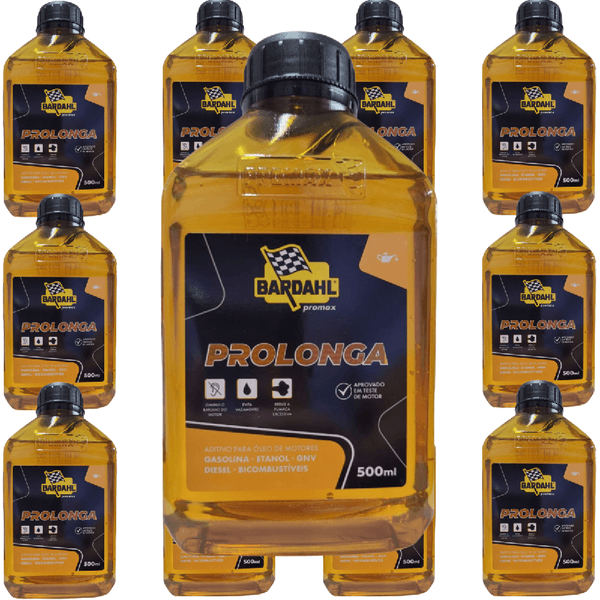 Kit 12 Aditivos para Óleo Motor Bardahl Prolonga Motor Cansado 500ml
