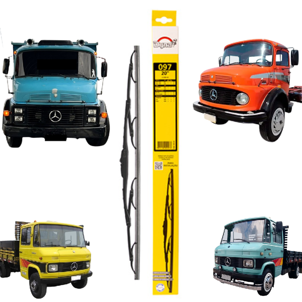 Palheta Limpador Parabrisa MB 608 708 1111 1113 1313 2013 1518 Ford Escort Verona Logus Dyna 097