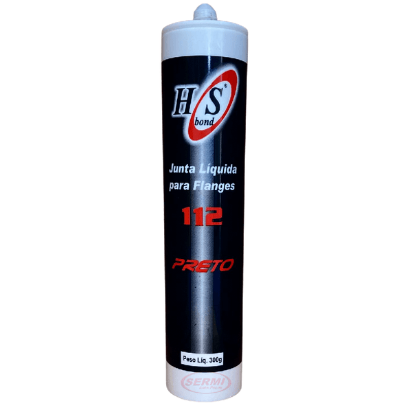 Cola Silicone Alta Temperatura Preta 300g 