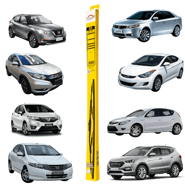 Palheta Limpador Parabrisa Honda City Fit HRV WRV Hyundai Elantra I30 Santa Fé Kia Cerato Dyna 325