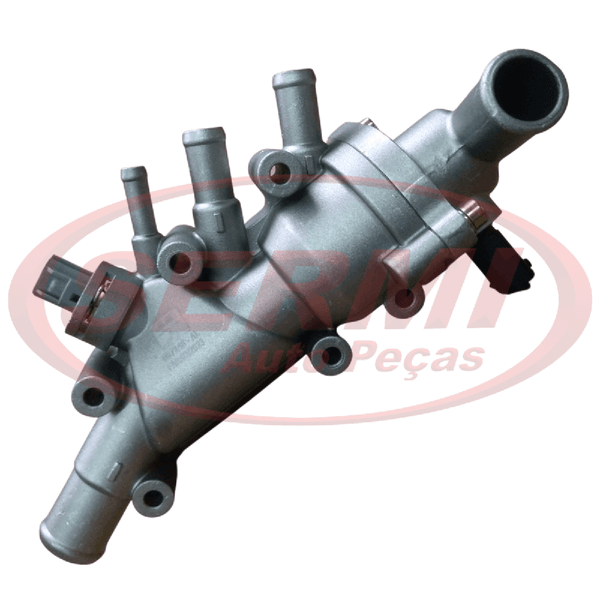 Carcaça Válvula Termostática Ford Fiesta Ecosport Zetec Rocam Flex 05/ Completa Aluminio