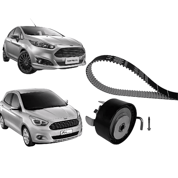 Kit Correia Dentada Motor Ford Ka New Fiesta 1.0 3 Cil. 12v 2016/ Kbio02