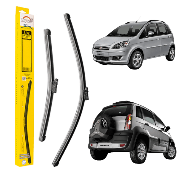 Palheta Limpador Parabrisa Slim 24/15 Fiat Idea Adventure 2011/ Dyna SD2