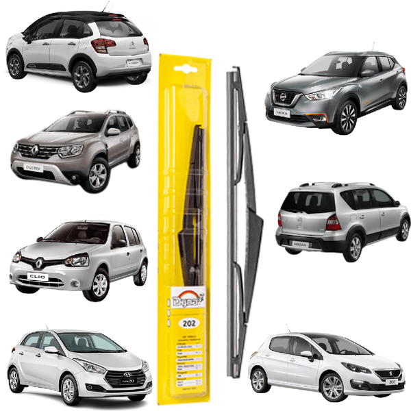 Palheta Limpador Parabrisa Traseiro Novo C3 Clio Duster Livina Kicks HB20 308 Dyna 202