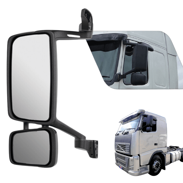 Espelho Retrovisor Volvo FH 2010/2014 FM 2010/2017 Completo L.Esquerdo Convexo