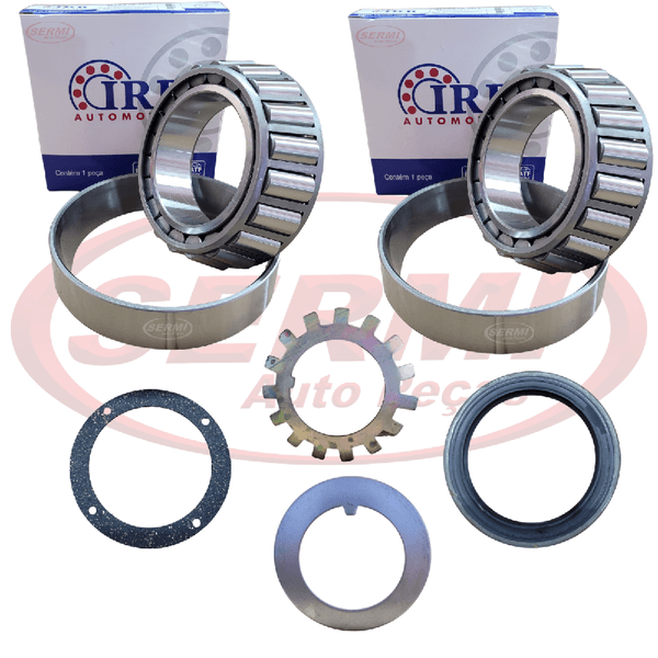 Kit Revisão Cubo Carreta Rol Grd 32218 Rol Peq 32216 Trava Aranha Retentor Arruela e Junta