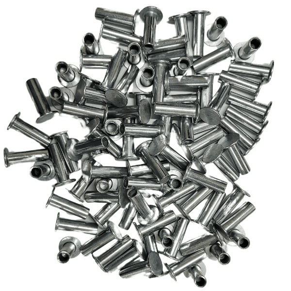 Pacote de 100 Rebite Metal Cobreado 13x16 para Lona de Freio Linha Pesada Caminhões