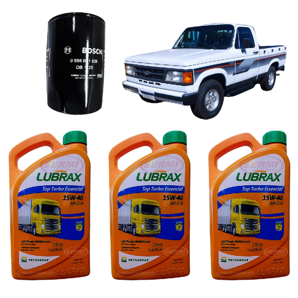 Kit Troca de Óleo Com Filtro D20 D40 Silverado Motor Maxion 4.1 S4 S4T Ano 92 até 99