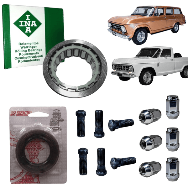 Kit Rolamento Roda Traseira Semi Eixo GM A10 C10 D10 1971/ Chevrolet