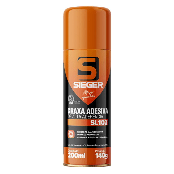 Graxa Adesiva Automotiva Alta Aderência Sieger 200ml SL103 