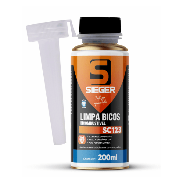 Aditivo Limpa Bico Sieger Combustível Gasolina e Etanol 200ml