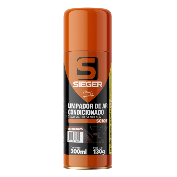 Limpa Ar Condicionado Higienizador Sieger Carro Novo 200ml