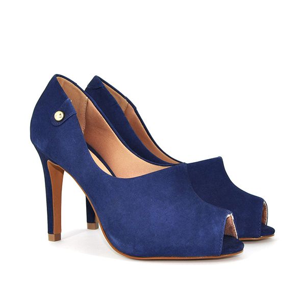 Peep toe nobuck top
