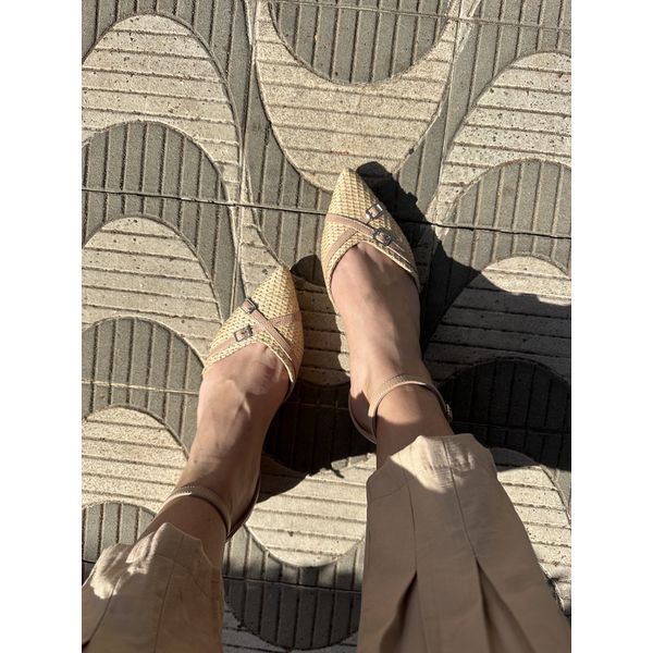 SAPATILHA FLORENCE RAFIA