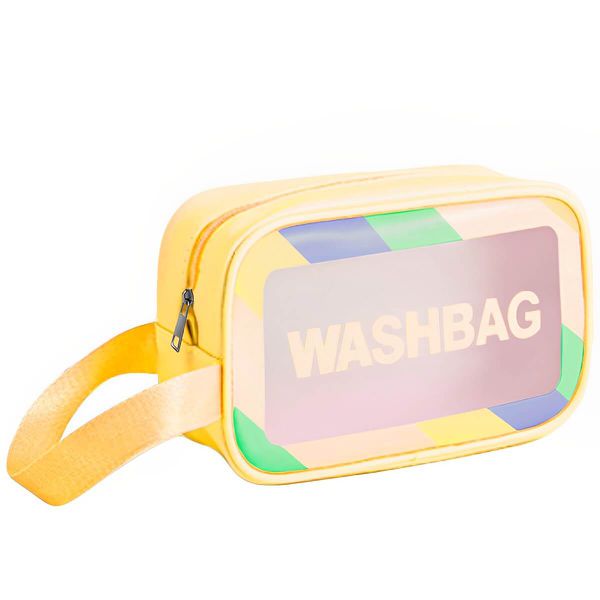 Necessaire feminina Sacola Organizadora De Mão Amarelo