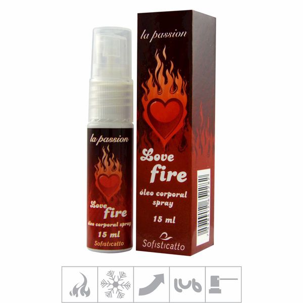 *PROMO - Excitante Unissex La Passion Love Fire Spray 15ml Validade 10/22 (17178) - Padrão