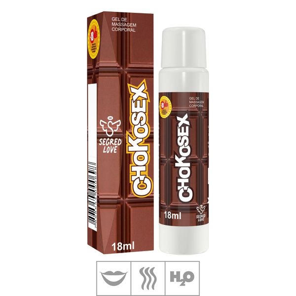 *PROMO - Gel Beijável Chokosex 18ml Validade 04/25 (17419) - Chocolate