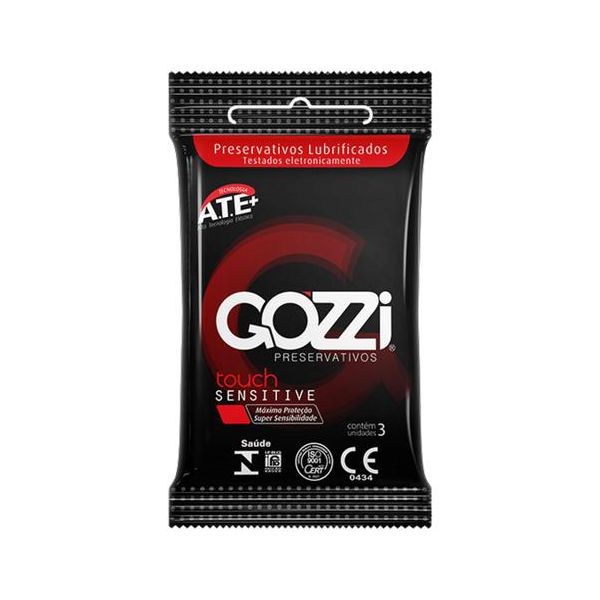 Preservativo Gozzi Touch Sensitive 3un Validade 02/22 (17565) - Padrão
