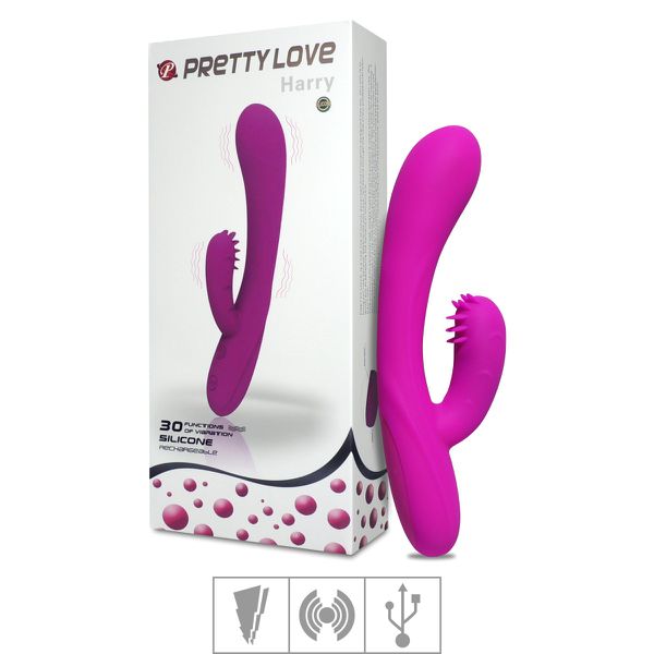 Vibrador Com Estimulador Recarregável Harry SI (5520) - Magenta