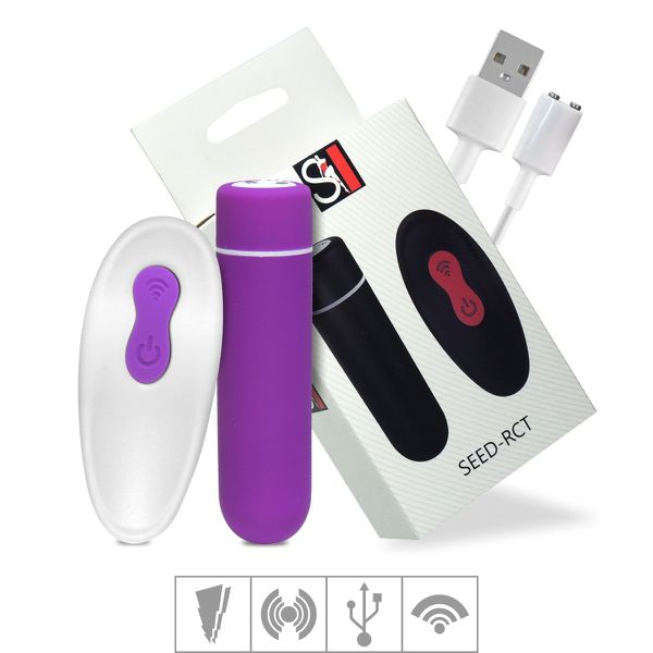 Cápsula Vibratória Recarregável SEED-RCT SI (6416) - Roxo