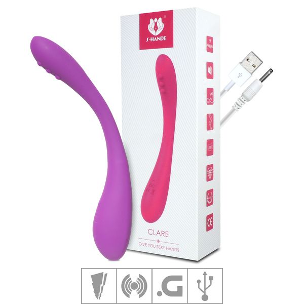 Vibrador Ponto G Recarregável Clare SI (6692) - Roxo