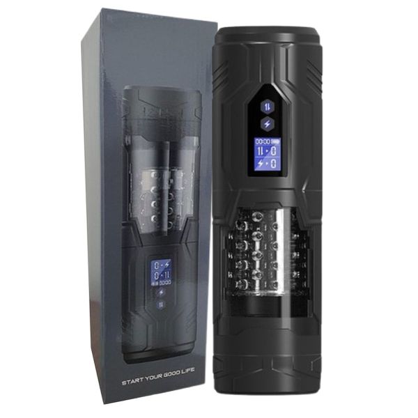 Masturbador Lanterna Com Rotação SI (7757) - Preto