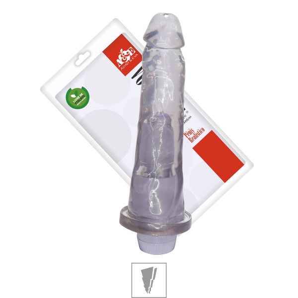 *Prótese 19x14cm Com Vibro (ADAO17T). - Translúcido