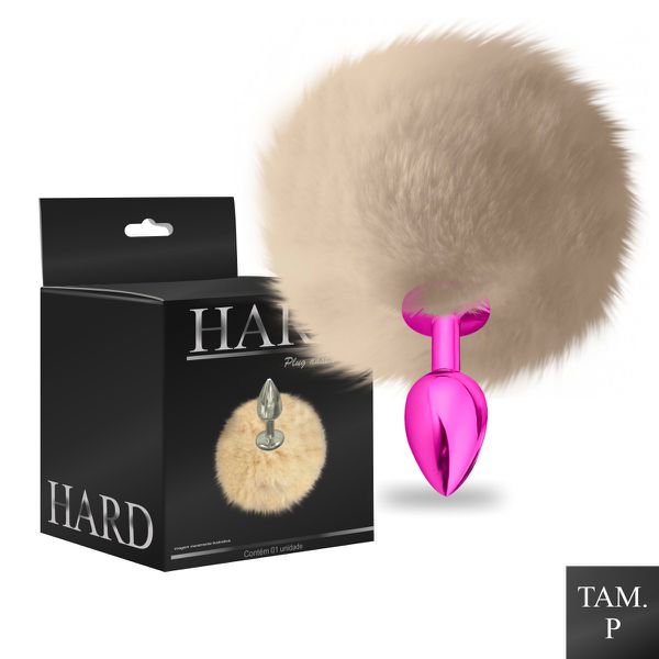Plug Metálico PomPom Claro Hard (HA115-ST605) - Rosa