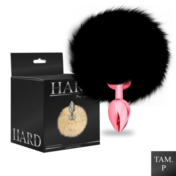 Plug de Metal PomPom Escuro Hard (HA115-ST607) - Vermelho