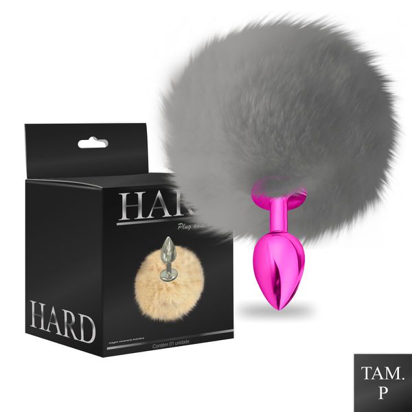 Plug de Metal PomPom Médio Hard (HA115-ST606) - Rosa