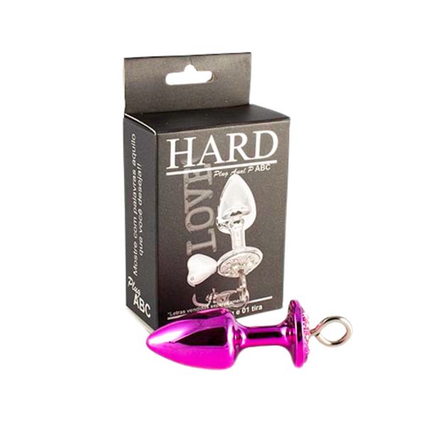 Plug de Metal P ABC Para Personalização (HA177). - Rosa