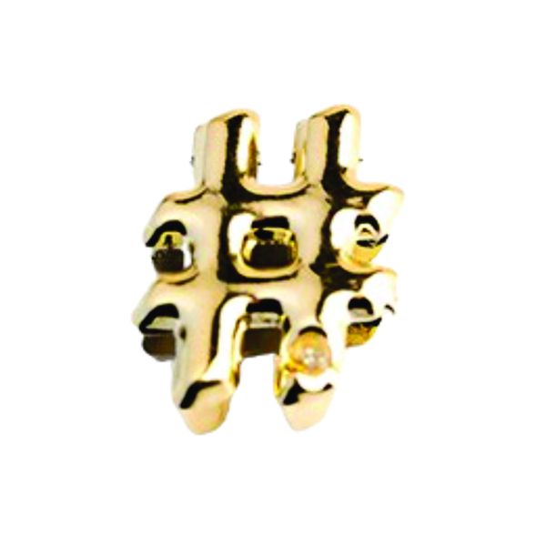 Separador de Palavras Formato de Hashtag (HA180#). - Dourado