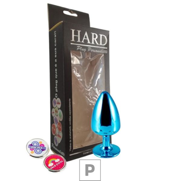 Plug de Metal P Personalittè Com Duas Pedras - (HA185) - Azul