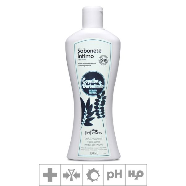 *Sabonete Íntimo Hot Flowers 130ml (HC506) - Copaíba e Barbatim.
