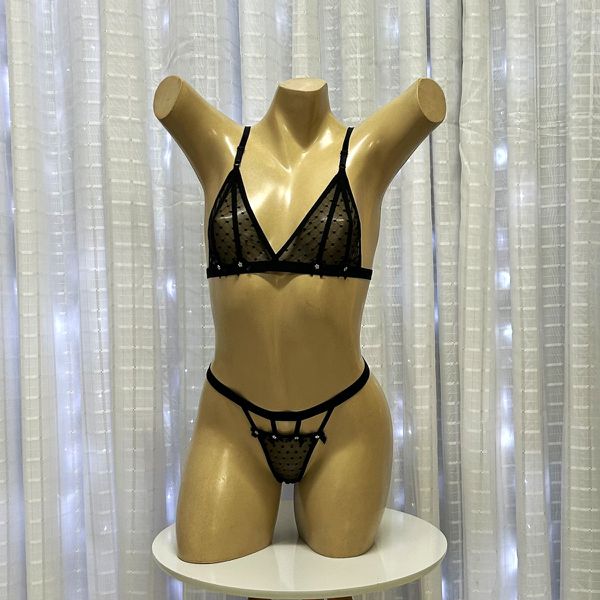 Conjunto Glamourosa Íntima Delas (ID1081) - Preto
