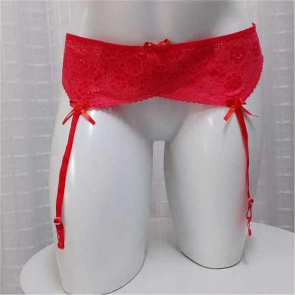 Cinta Liga Rendada (LU001-31) - Vermelho