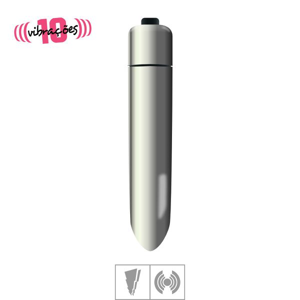 Cápsula Vibratória Plus 10 Vibrações VP -(MV103-ST469) - Prata