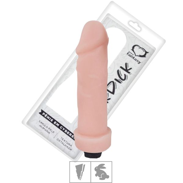 Prótese 18x16cm Em Cyber Com Vibro (SF102) - Bege