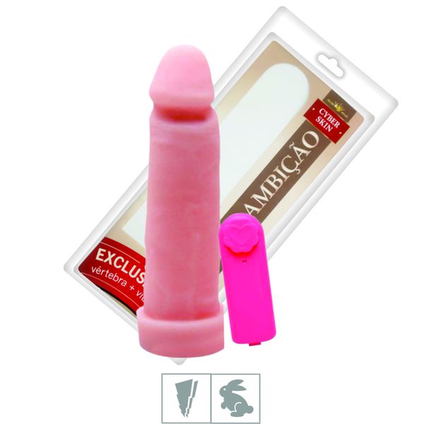 Prótese 16x14cm Com Vibro em Cyber (SF300) - Bege