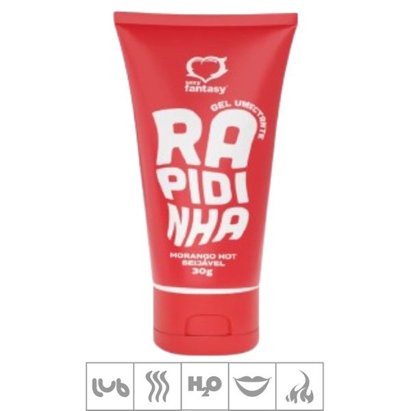 Lubrificante Beijável Rapidinha 30g (SF4031-ST947) - Morango Hot