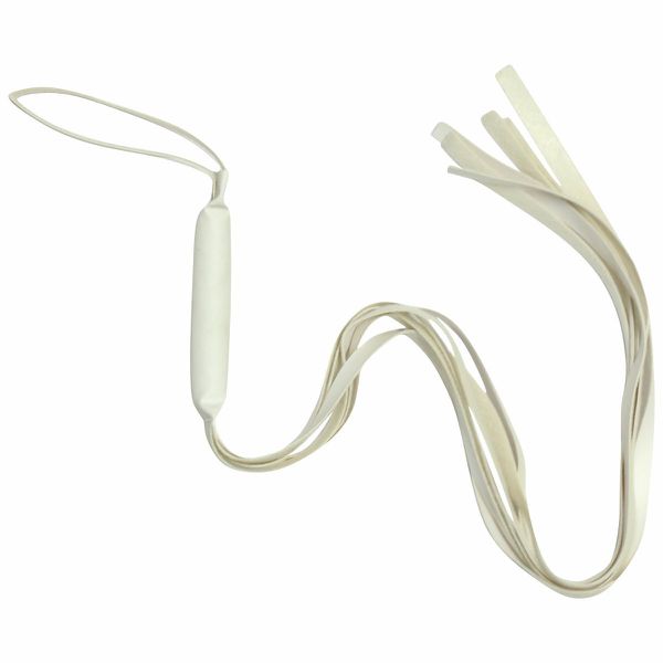*Chicote 6 Tiras Brasil Fetiche 80cm (CRB8096-ST537) - Branco