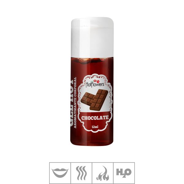 *PROMO6 - Gel Comestível Hot Flowers Hot 12ml Validade01/26 (ST570) - Chocolate