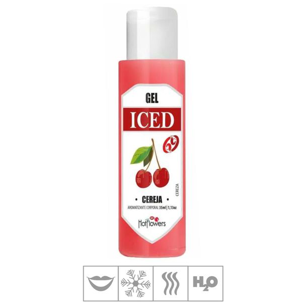 *PROMO4 - Gel Comestível Hot Flowers Iced 69 35ml Validade03/26 (ST572) - Cereja