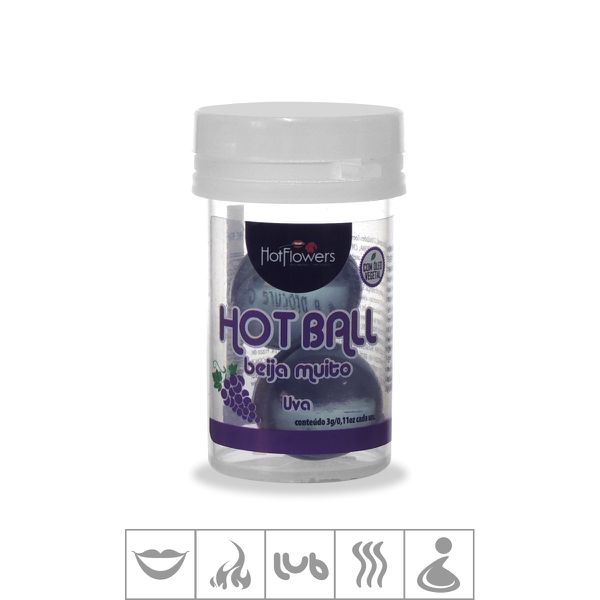 Bolinha Beijável Hot Ball Com 2un (ST579) - Uva