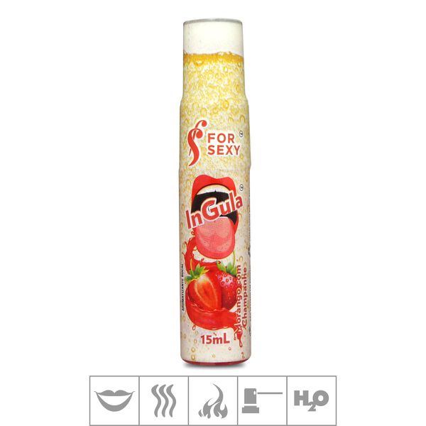 *Spray Para Sexo Oral InGula For Sexy 15ml (ST740-ST825) - Morango c/ Champagne