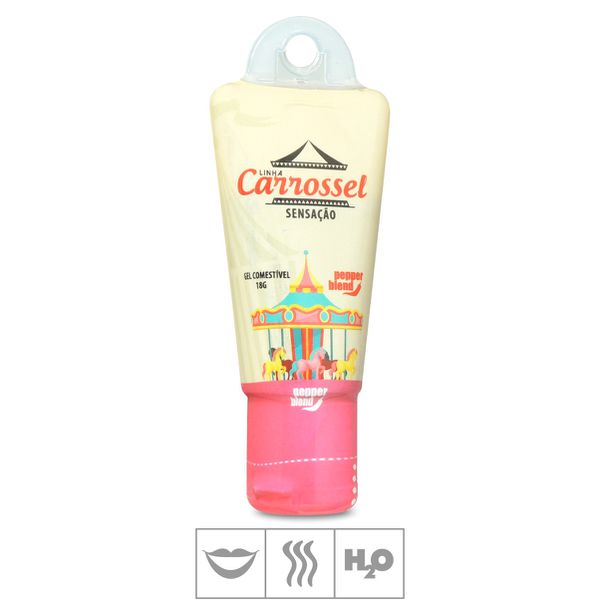 *Lubrificante Beijável Carrossel 18g- (ST762) - Sensação