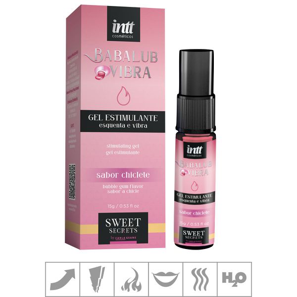 Excitante Unissex Beijável Babalub Vibra 15g (ST870) - Chiclete Hot