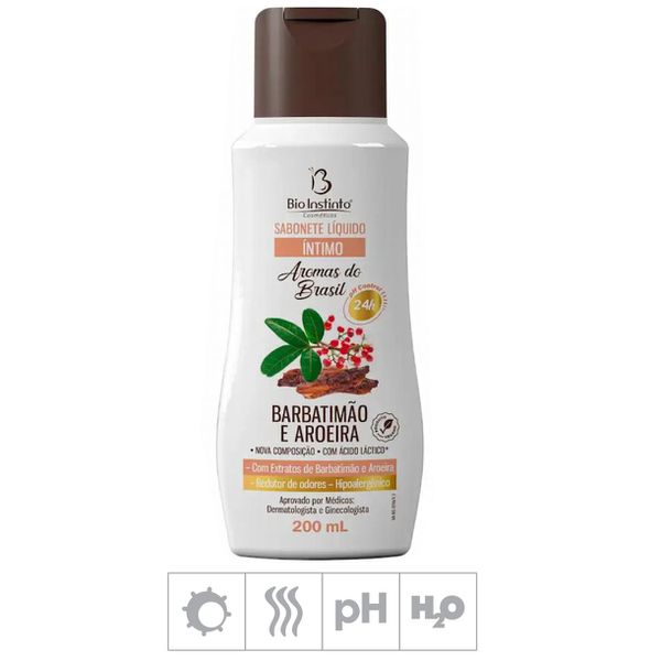 Sabonete Feminino Íntimo Aromas do Brasil 200ml (ST974) - Barbati. e Aroeira